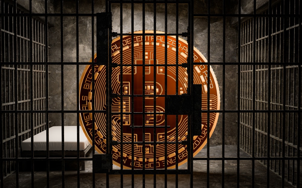 Bitcoin locked up in jail