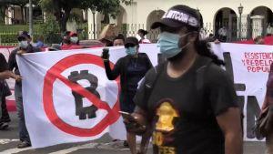 Demonstrators Hold Bitcoin Protest Outside El Salvador Parliament 101